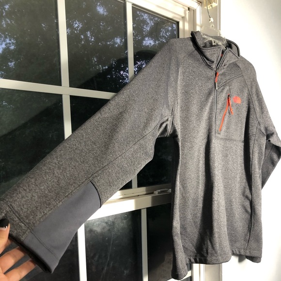North Face Half ZIP Lined Pullover Chest Pocket L - Picture 3 of 8